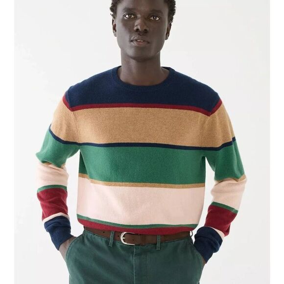 J. Crew Men's Cashmere Sweater Sz L New - Picture 3 of 6